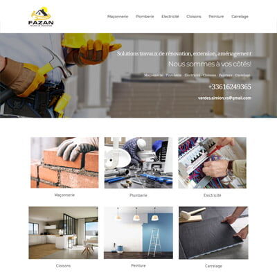 Разработка сайта ремонта квартир fazan-renovation.com